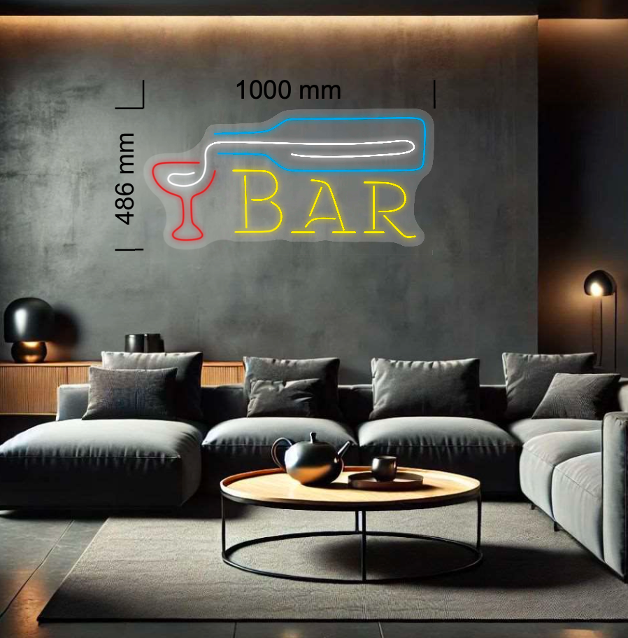 Néon Bouteille de Soirée