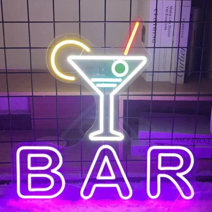 Néon LED Bar à Cocktails