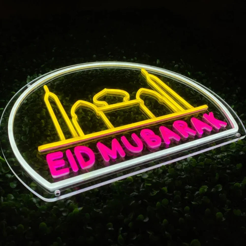 Néon Festif Eid Mubarak