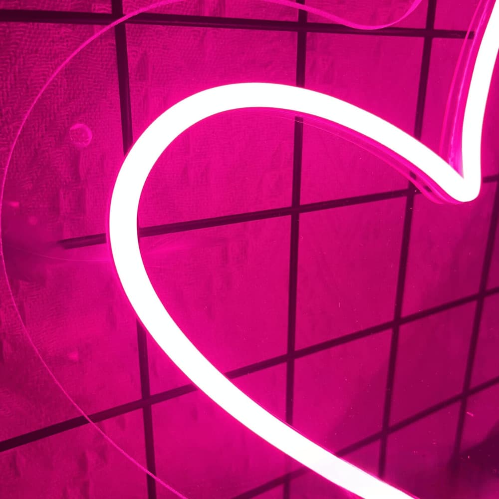 Néon Coeur Éclatant