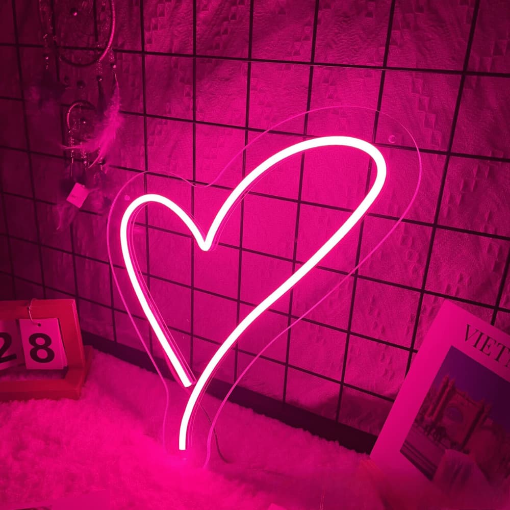 Néon Coeur Éclatant