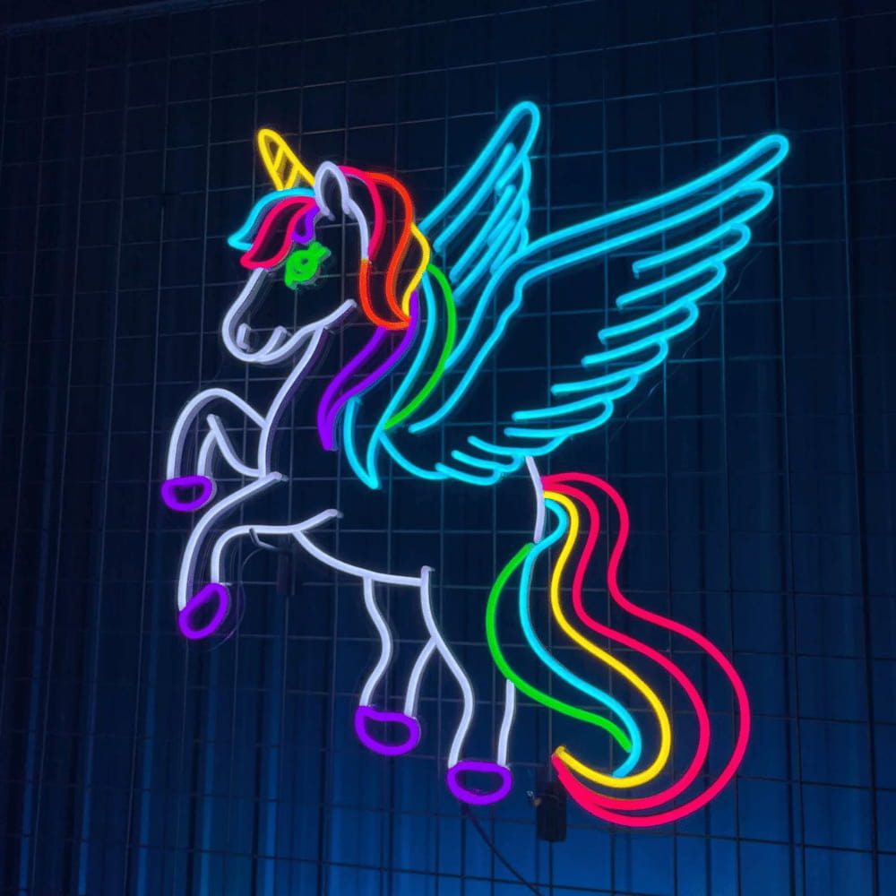 Néon LED Licorne Envolée