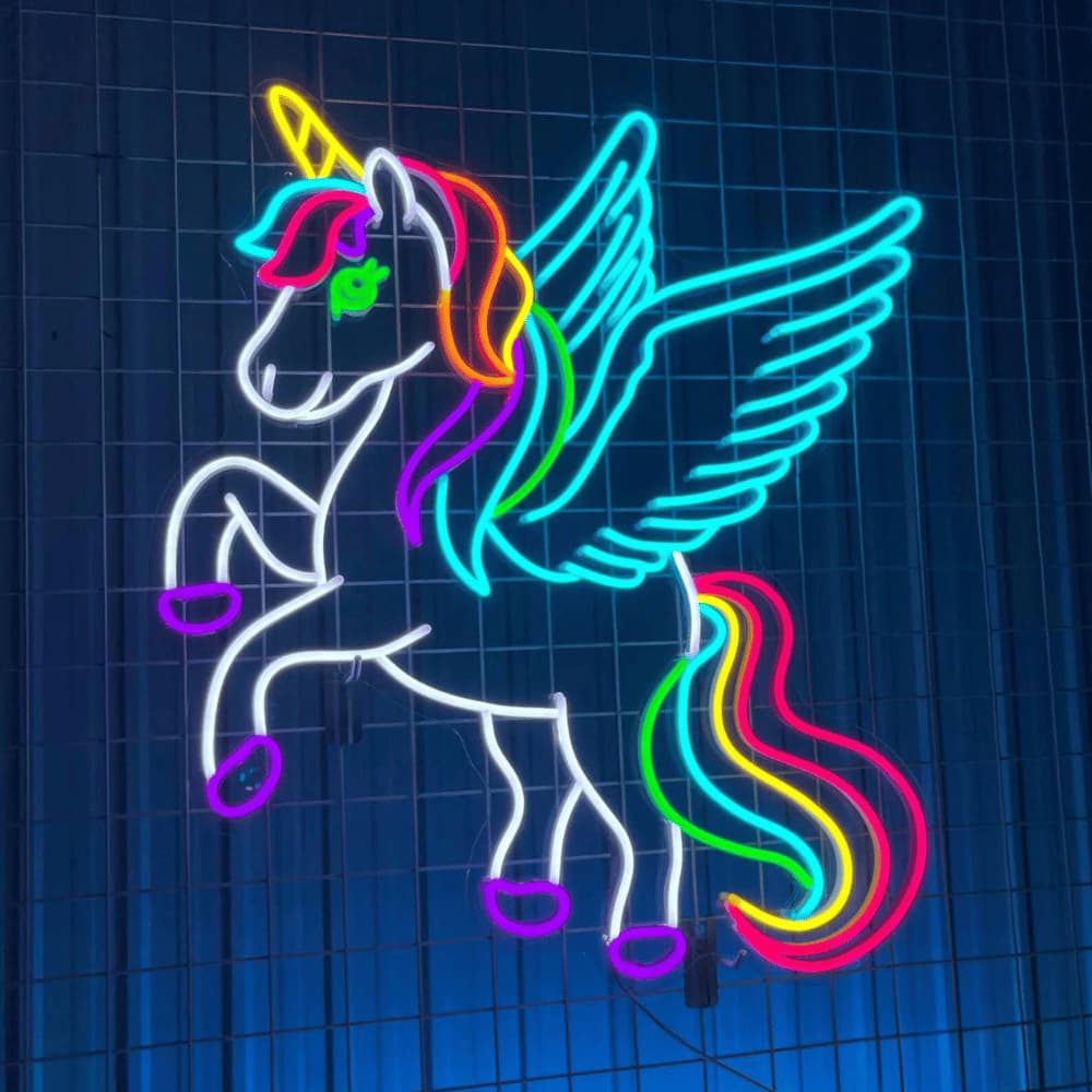 Néon LED Licorne Envolée
