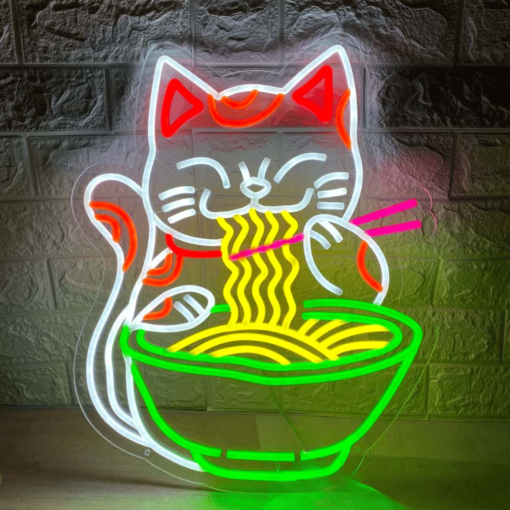 Néon Lucky Cat Ramen