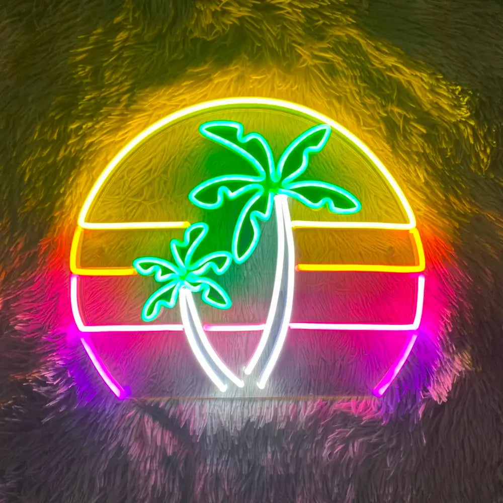 Néon luminoso Double Palmier