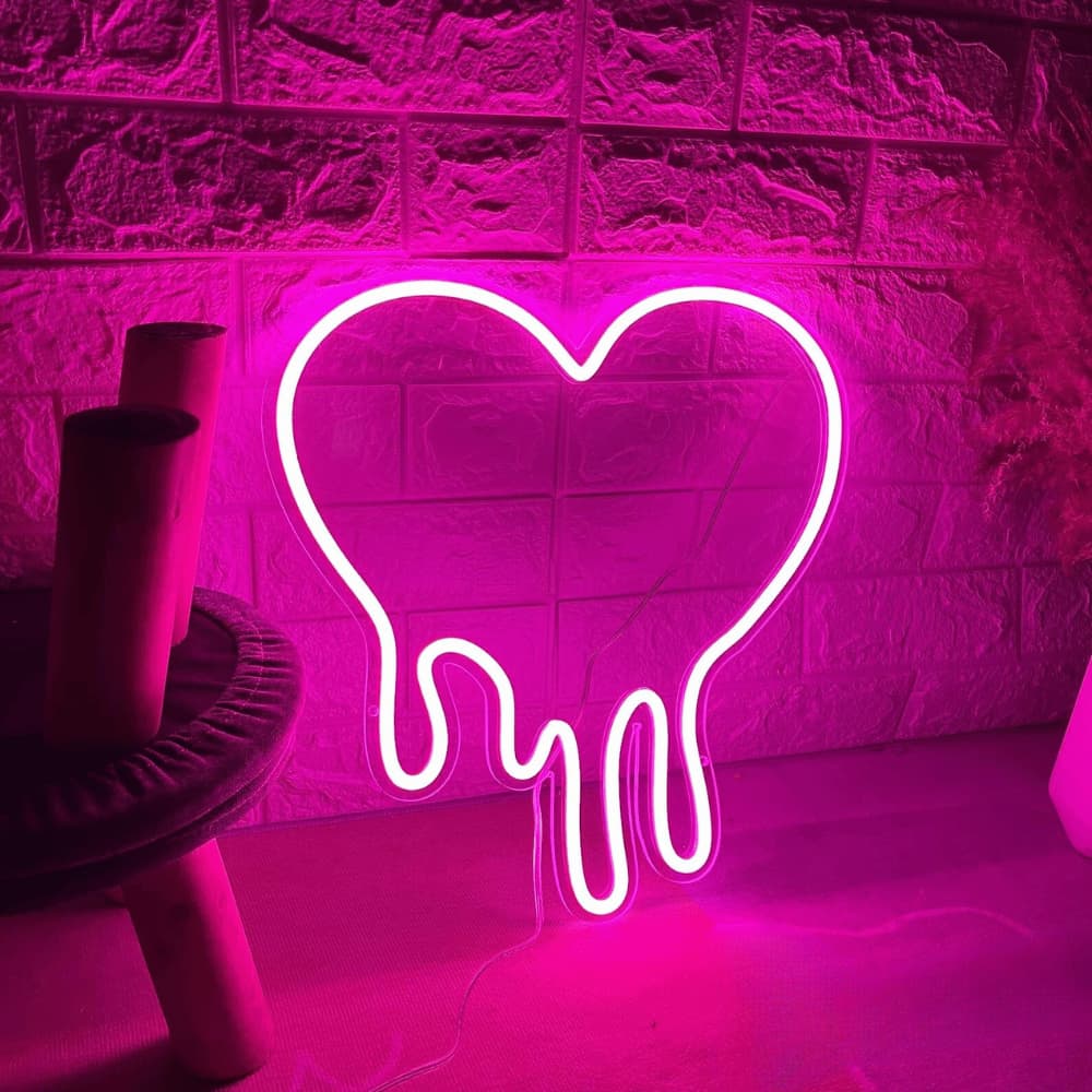 Néon LED Amour Rose