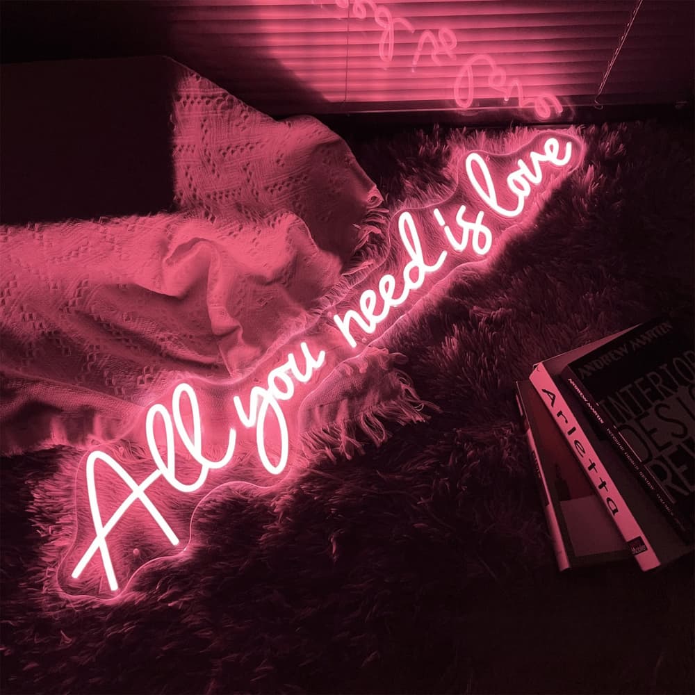 Néon LED "All you need is happiness"