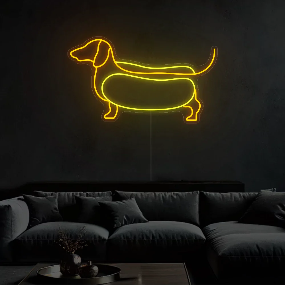 Néon Bulldog Hot Dog.