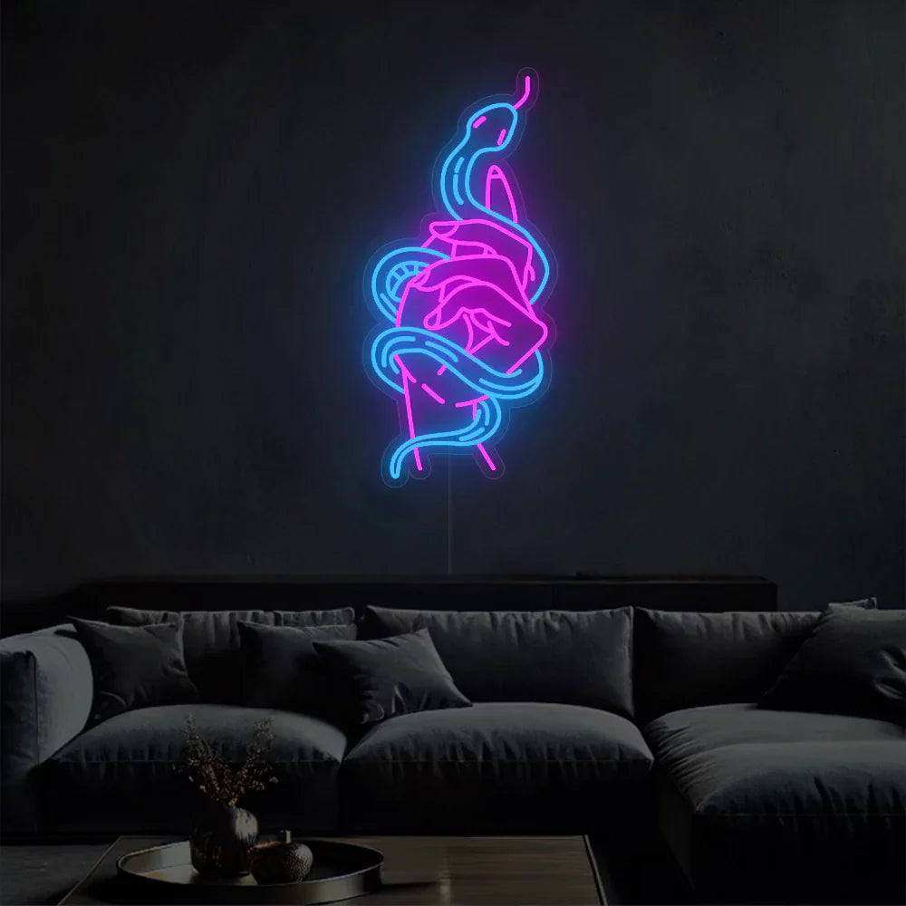 Néon LED Python envoûtant