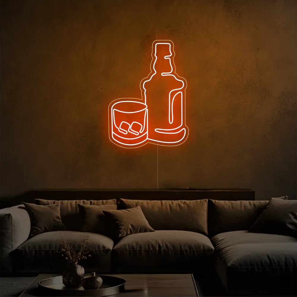 Whiskey Glow Néon LED