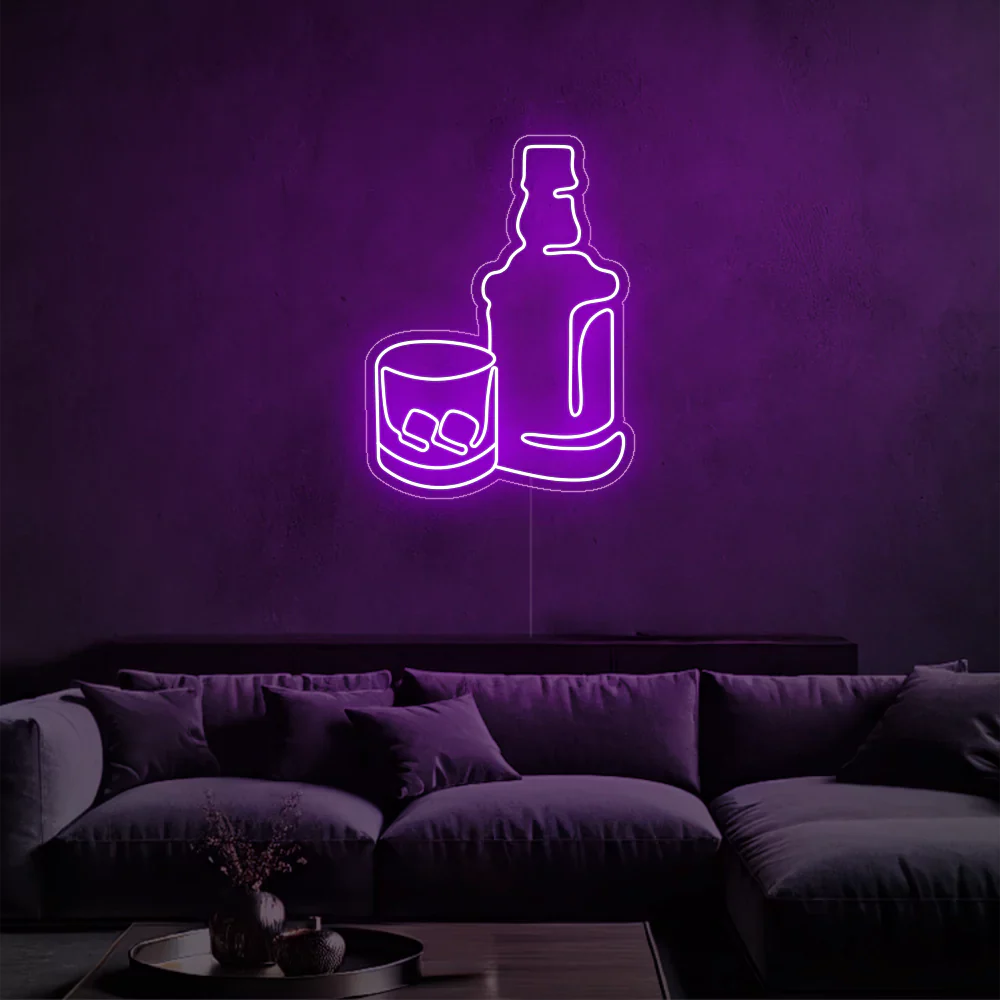 Whiskey Glow Néon LED