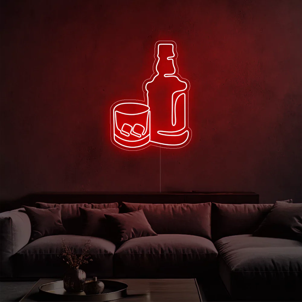 Whiskey Glow Néon LED