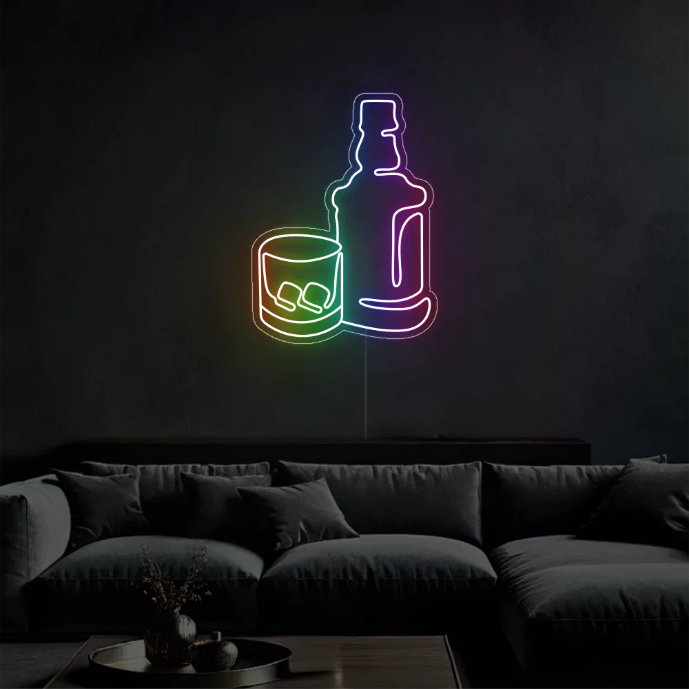 Whiskey Glow Néon LED