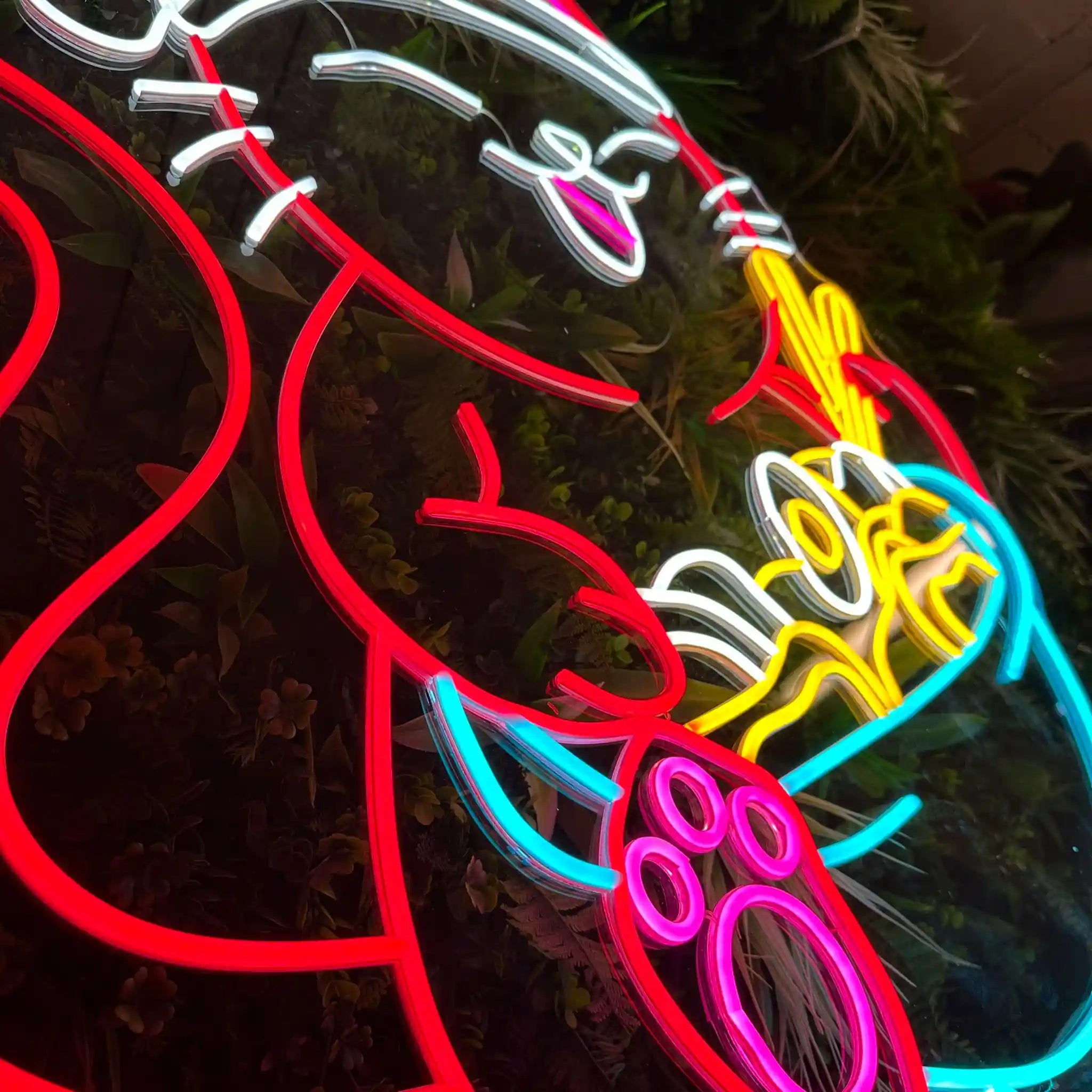 Néon Lumière Chat Mignon