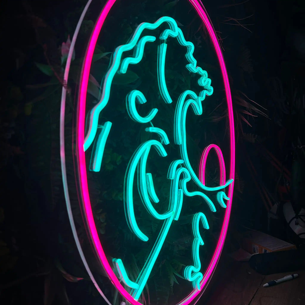 Néon LED la Vague Électrique de Kanagawa
