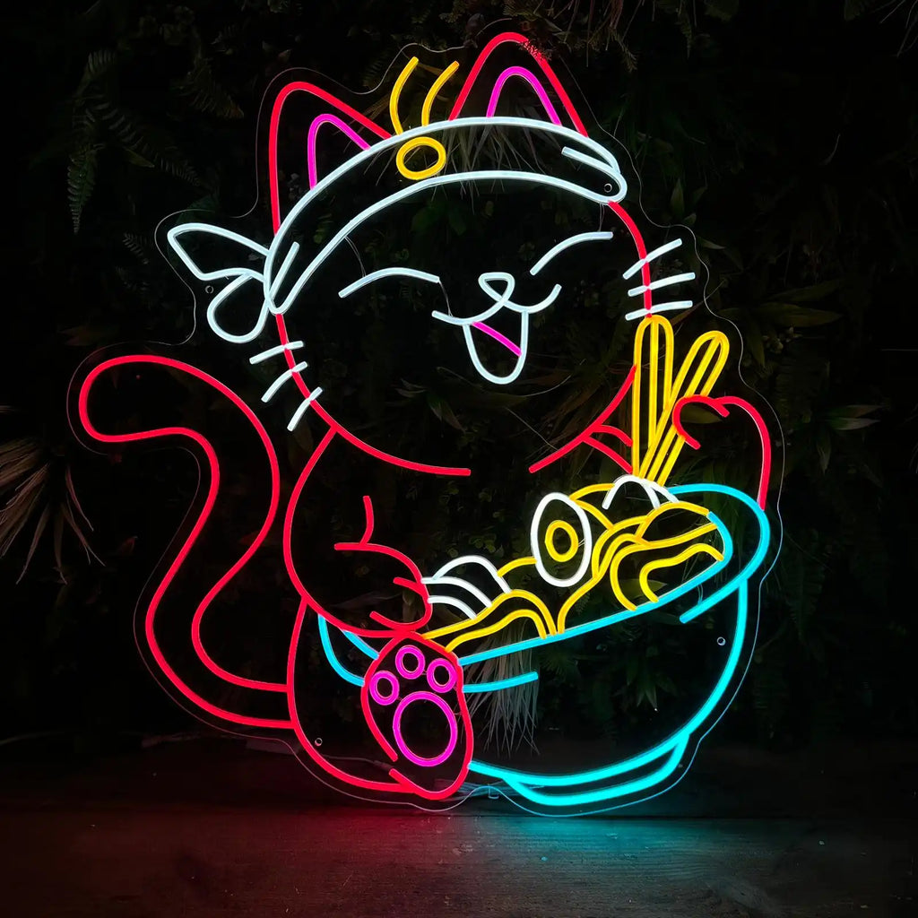 Néon Lumière Chat Mignon