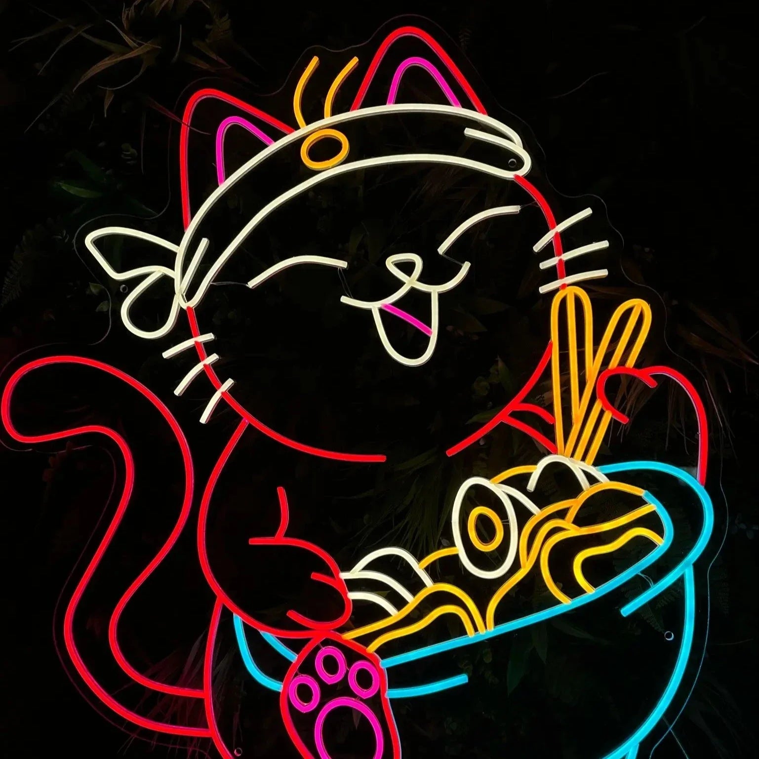 Néon Lumière Chat Mignon