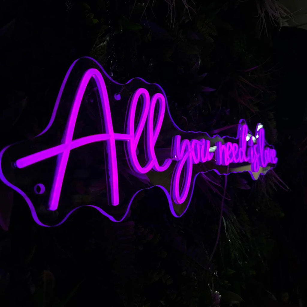 Néon LED "All you need is happiness"