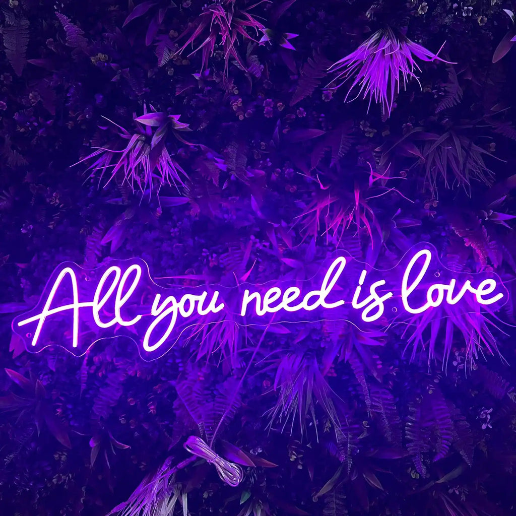 Néon LED "All you need is happiness"