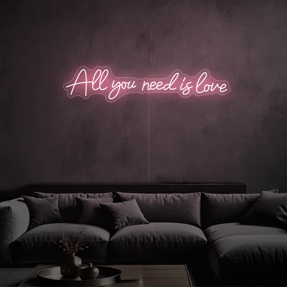 Néon LED "All you need is happiness"