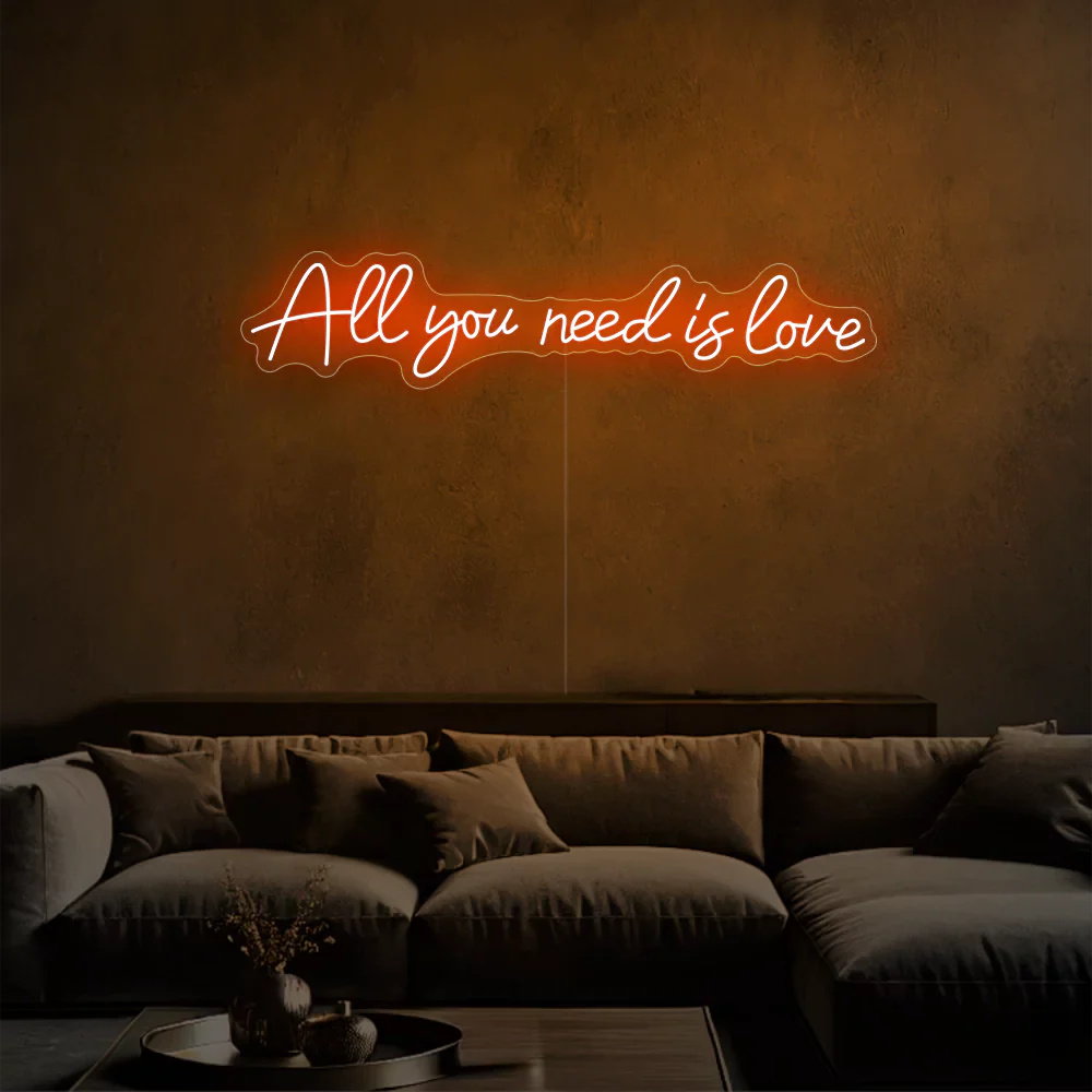 Néon LED "All you need is happiness"