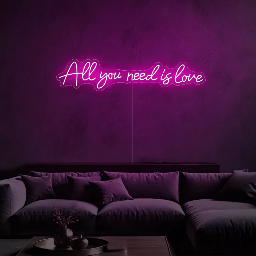 Néon LED "All you need is happiness"