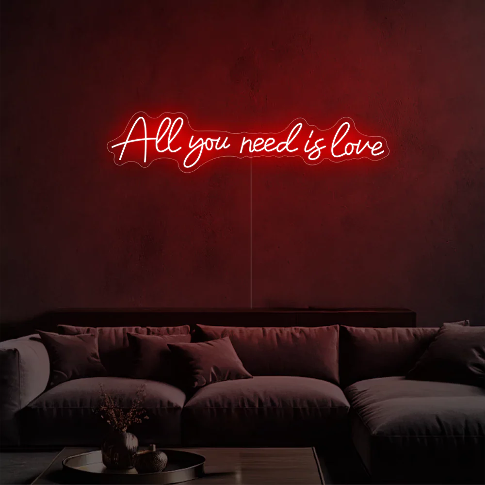Néon LED "All you need is happiness"