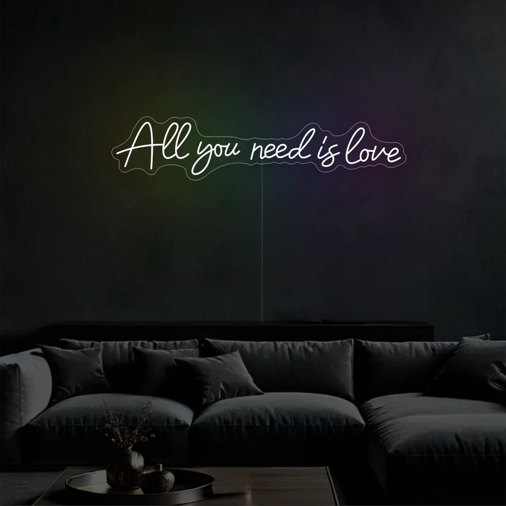 Néon LED "All you need is happiness"