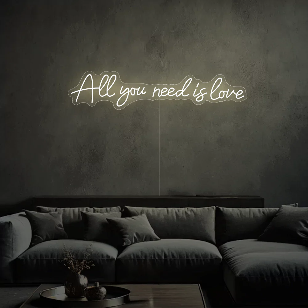 Néon LED "All you need is happiness"