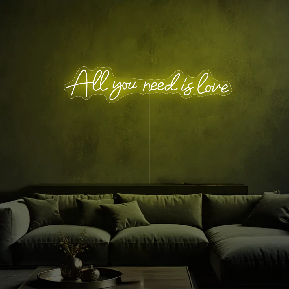 Néon LED "All you need is happiness"