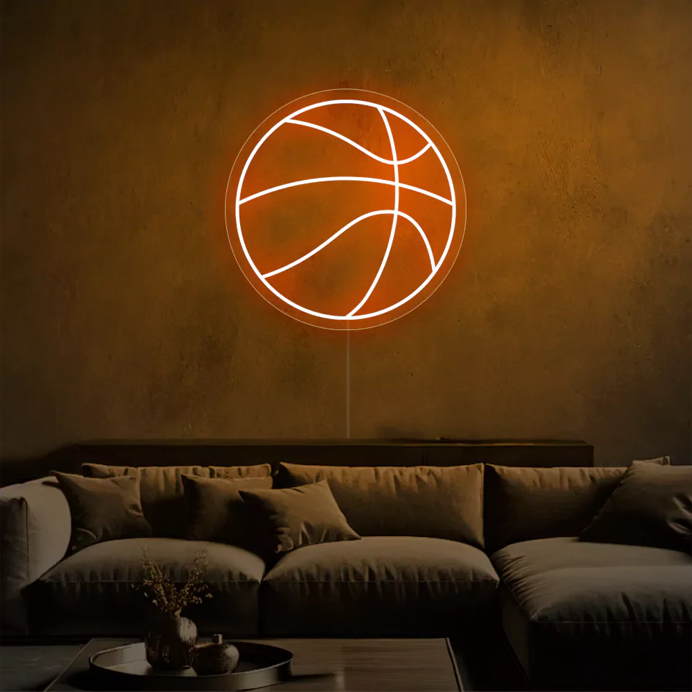 Néon LED Lumière de Basket-ball