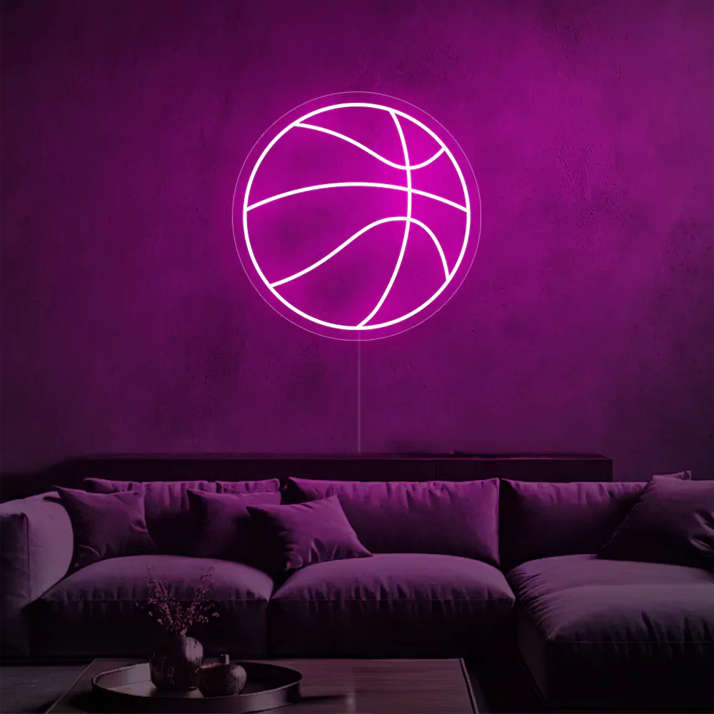 Néon LED Lumière de Basket-ball