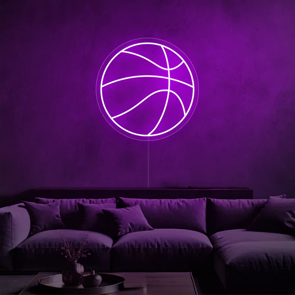 Néon LED Lumière de Basket-ball