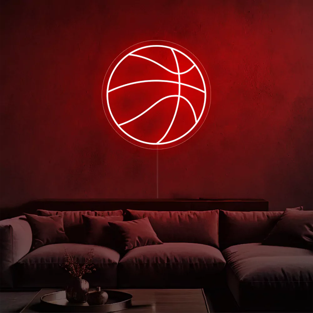 Néon LED Lumière de Basket-ball