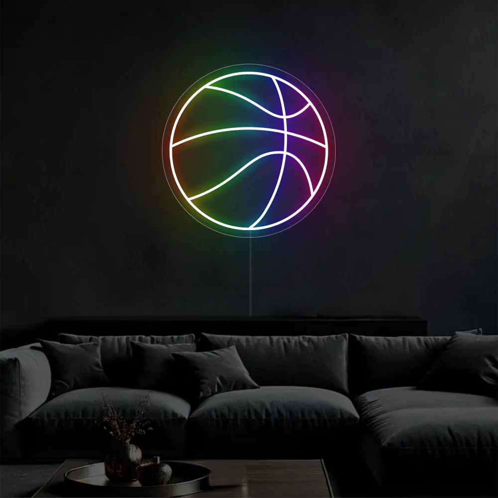 Néon LED Lumière de Basket-ball