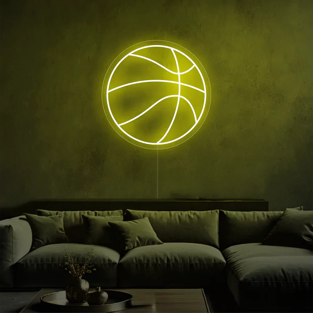 Néon LED Lumière de Basket-ball