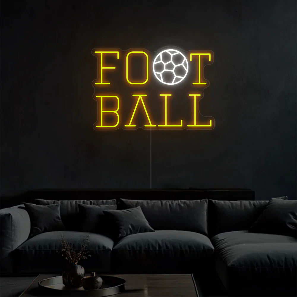Néon Ballon de Soccer.