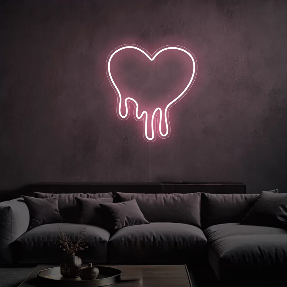 Néon LED Amour Rose