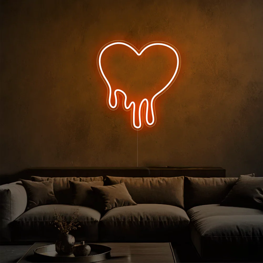 Néon LED Amour Rose