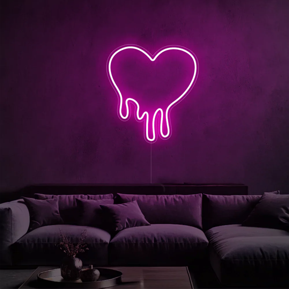 Néon LED Amour Rose