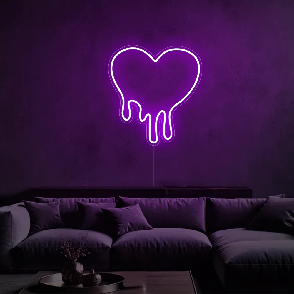 Néon LED Amour Rose
