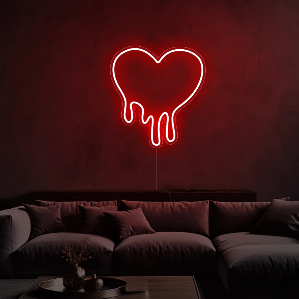 Néon LED Amour Rose