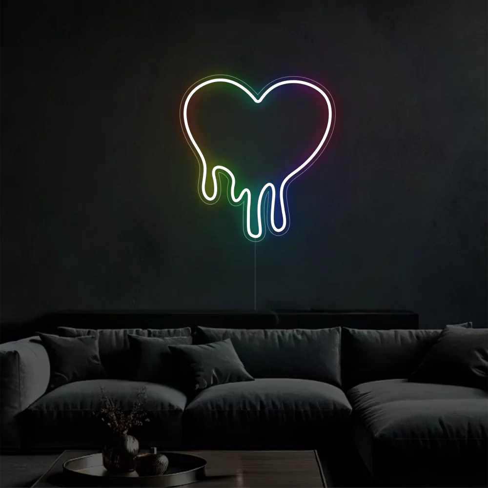 Néon LED Amour Rose