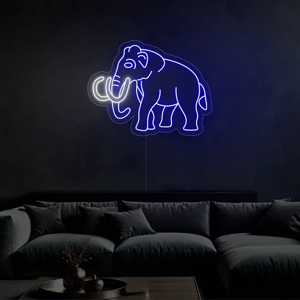 Néon LED Elephant Glow