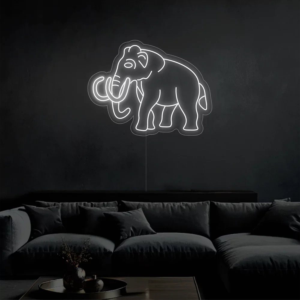 Néon LED Elephant Glow