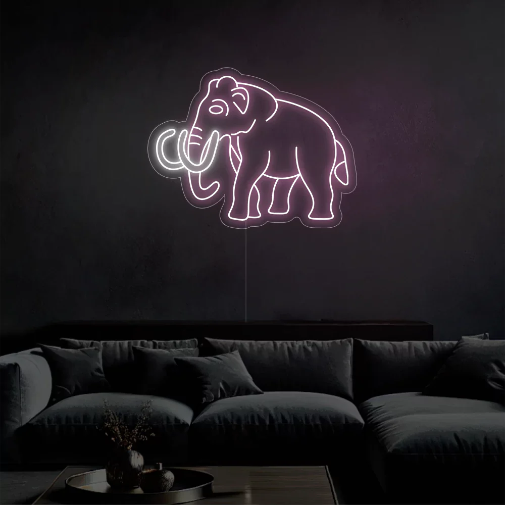 Néon LED Elephant Glow