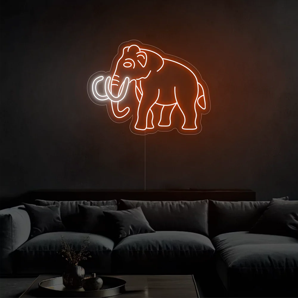 Néon LED Elephant Glow