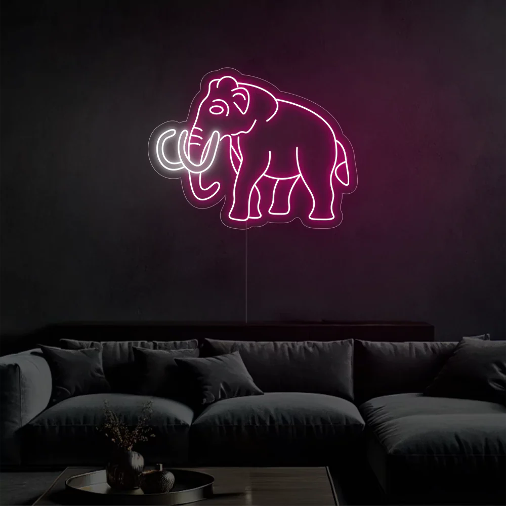 Néon LED Elephant Glow
