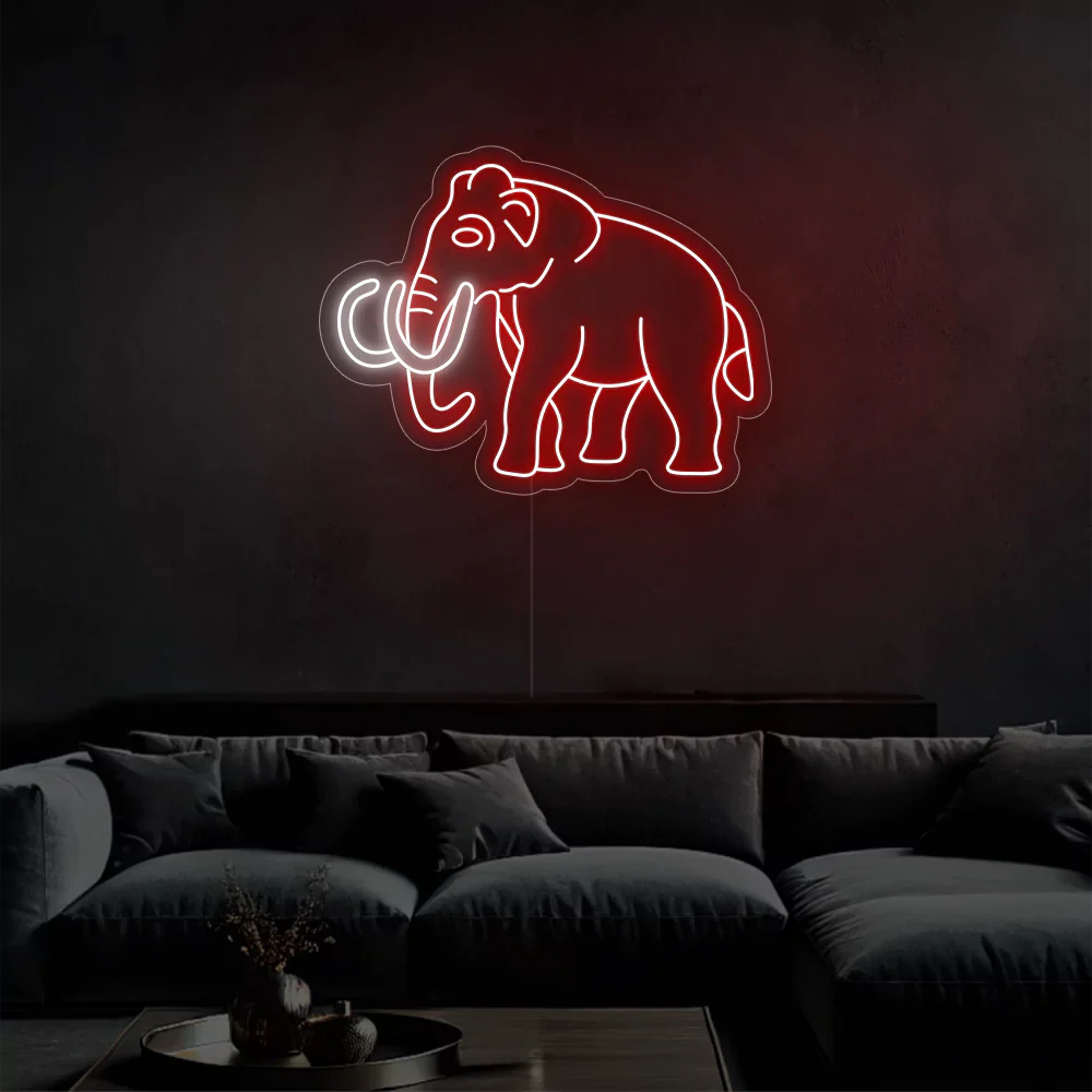 Néon LED Elephant Glow