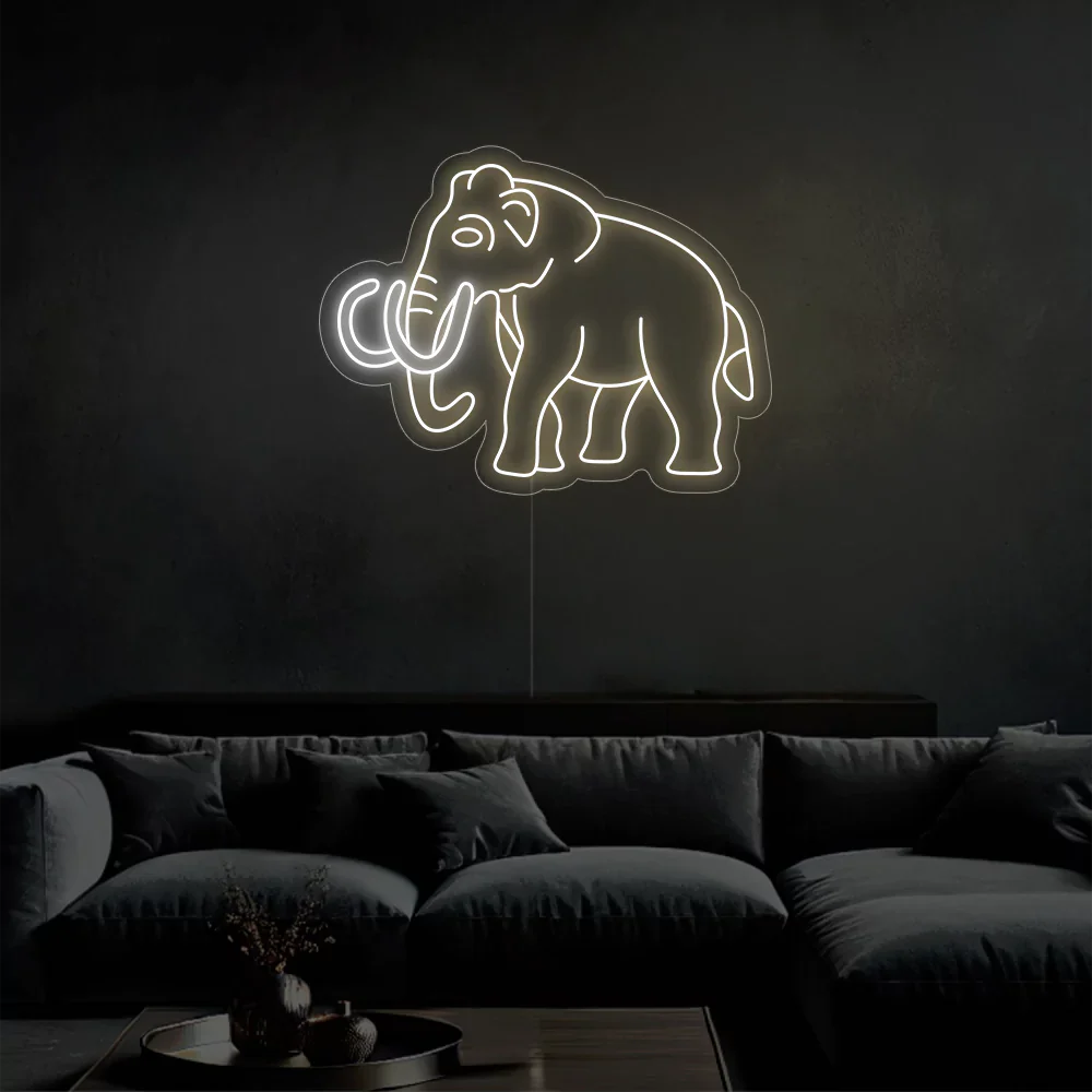 Néon LED Elephant Glow